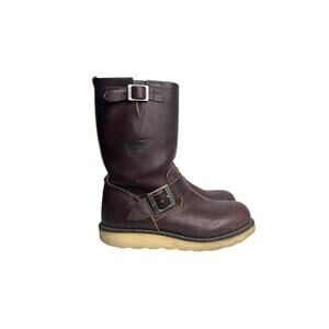 Red Wing Heritage 2970 Engineer Boots Brown Leather Made USA